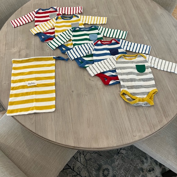 EUC Striped Long-sleeved Bodysuits - Picture 2 of 11